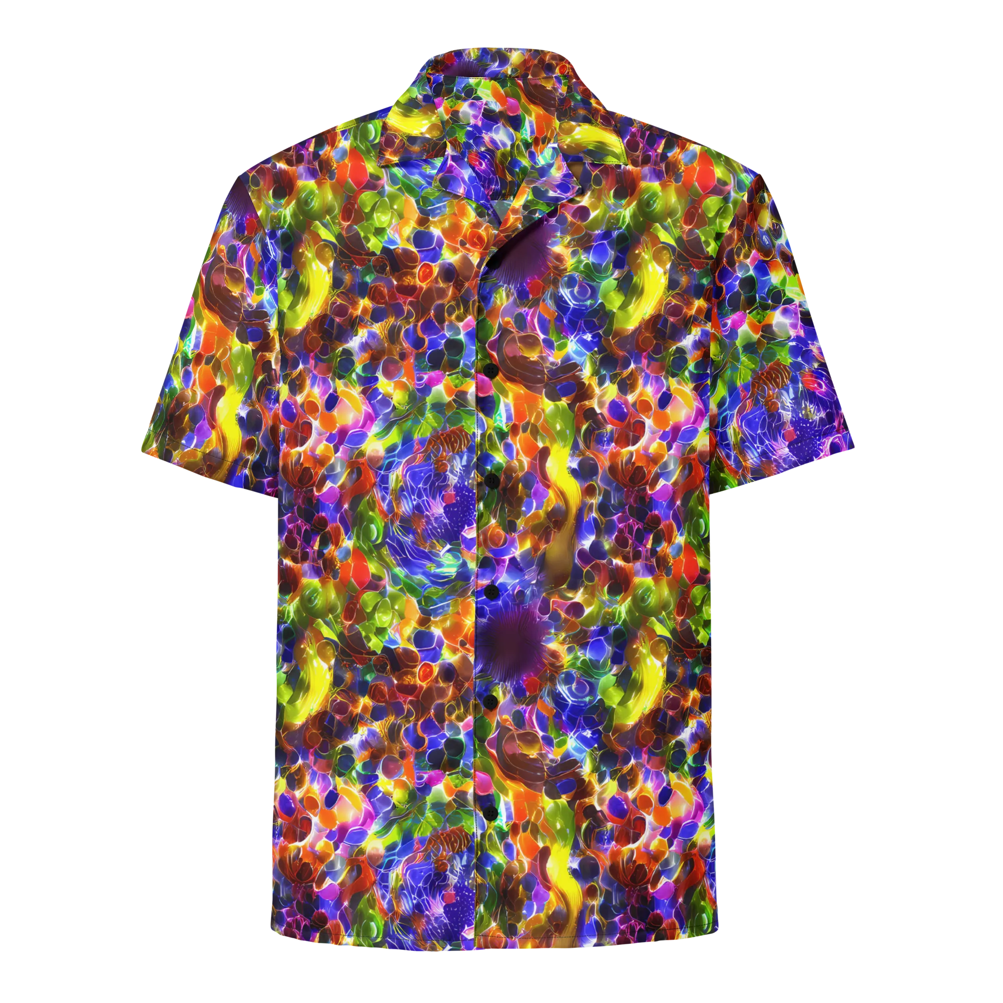 Neon Botanica on Button Shirt — Front
