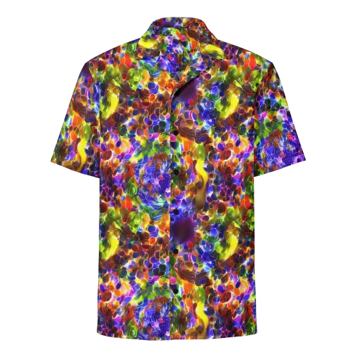 Neon Botanica on a Button Shirt