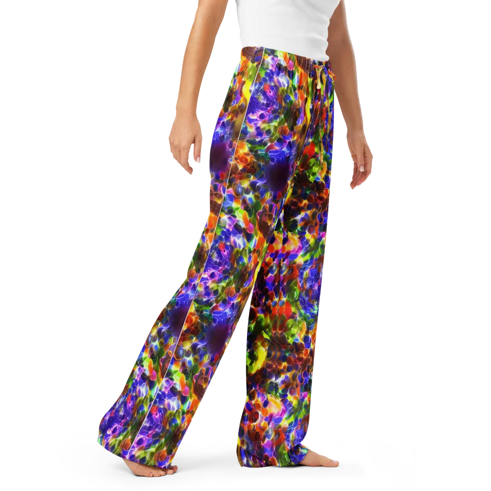 Neon Botanica on Women's Pajama Pants — Right Front
