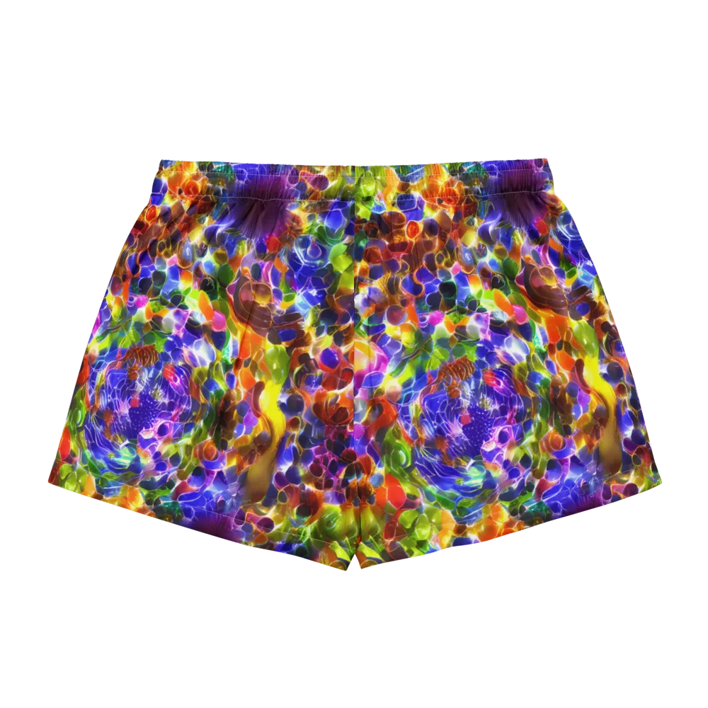 Neon Botanica on Women's Pajama Shorts — Back