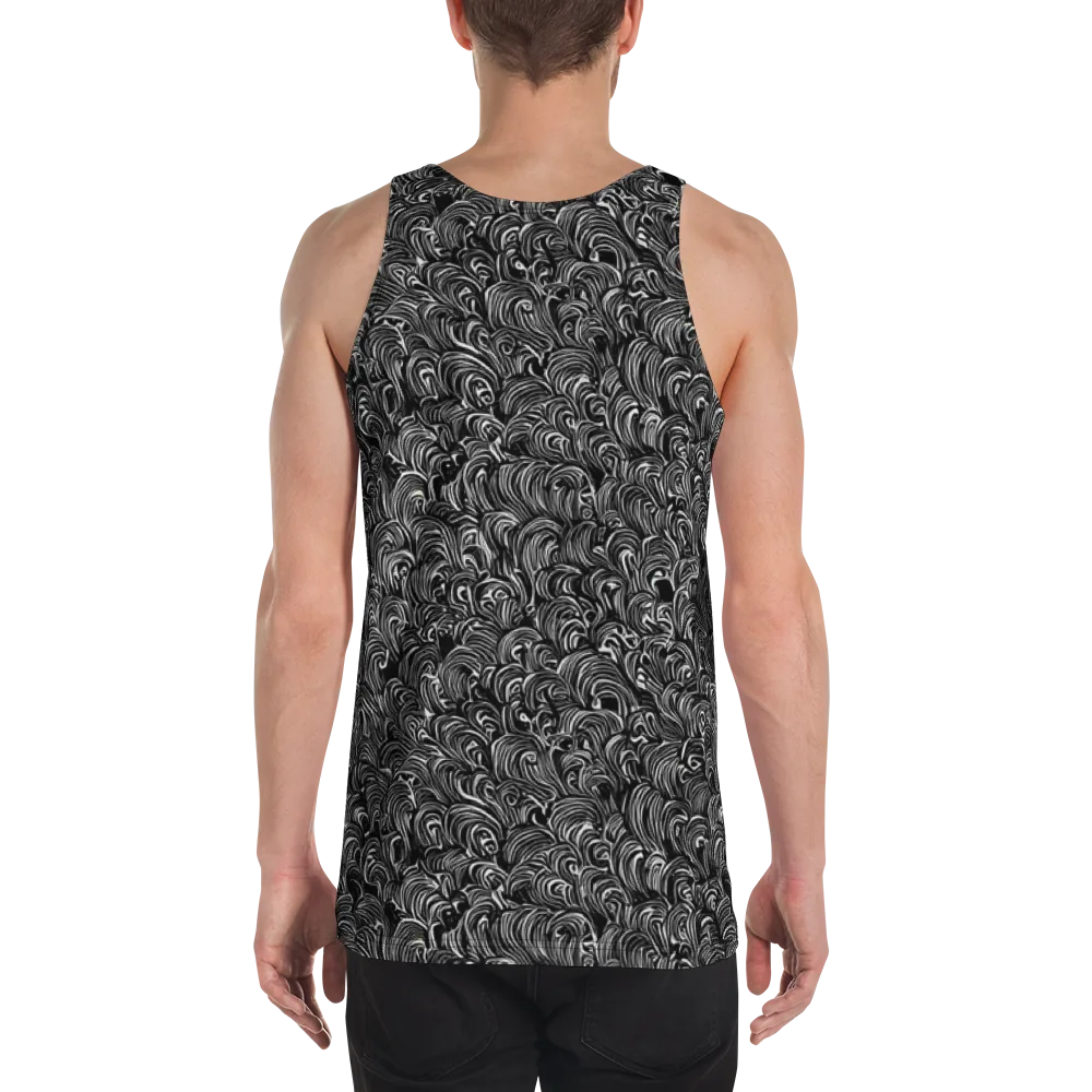 Midnight Feather on Men's Tank Top — Back
