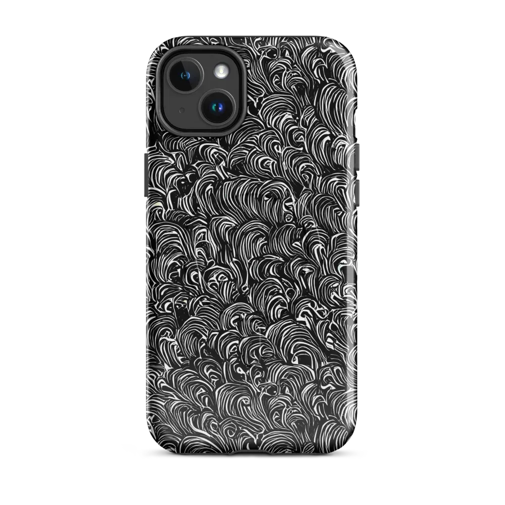 Midnight Feather on MagSafe Tough Case for iPhone® — Front