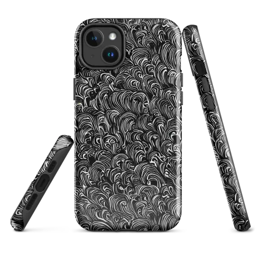 Midnight Feather on a MagSafe Tough Case for iPhone®