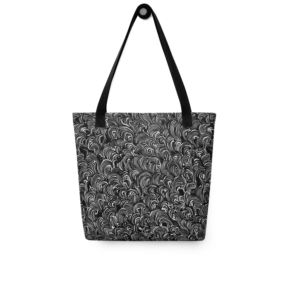 Midnight Feather on Tote Bag — Front