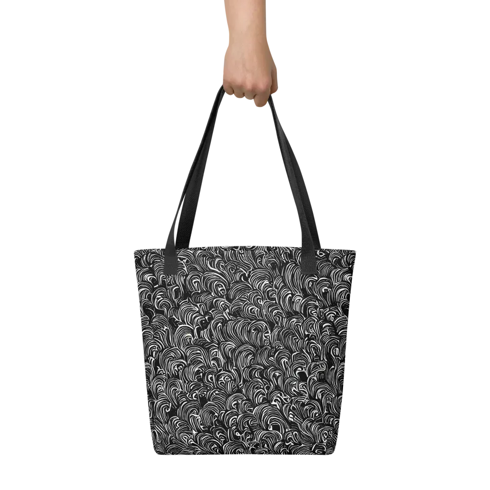 Midnight Feather on Tote Bag — Front