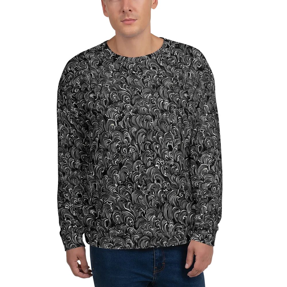 Midnight Feather on Sweatshirt — Front