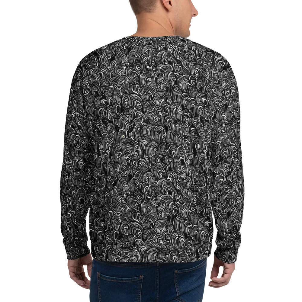 Midnight Feather on Sweatshirt — Back