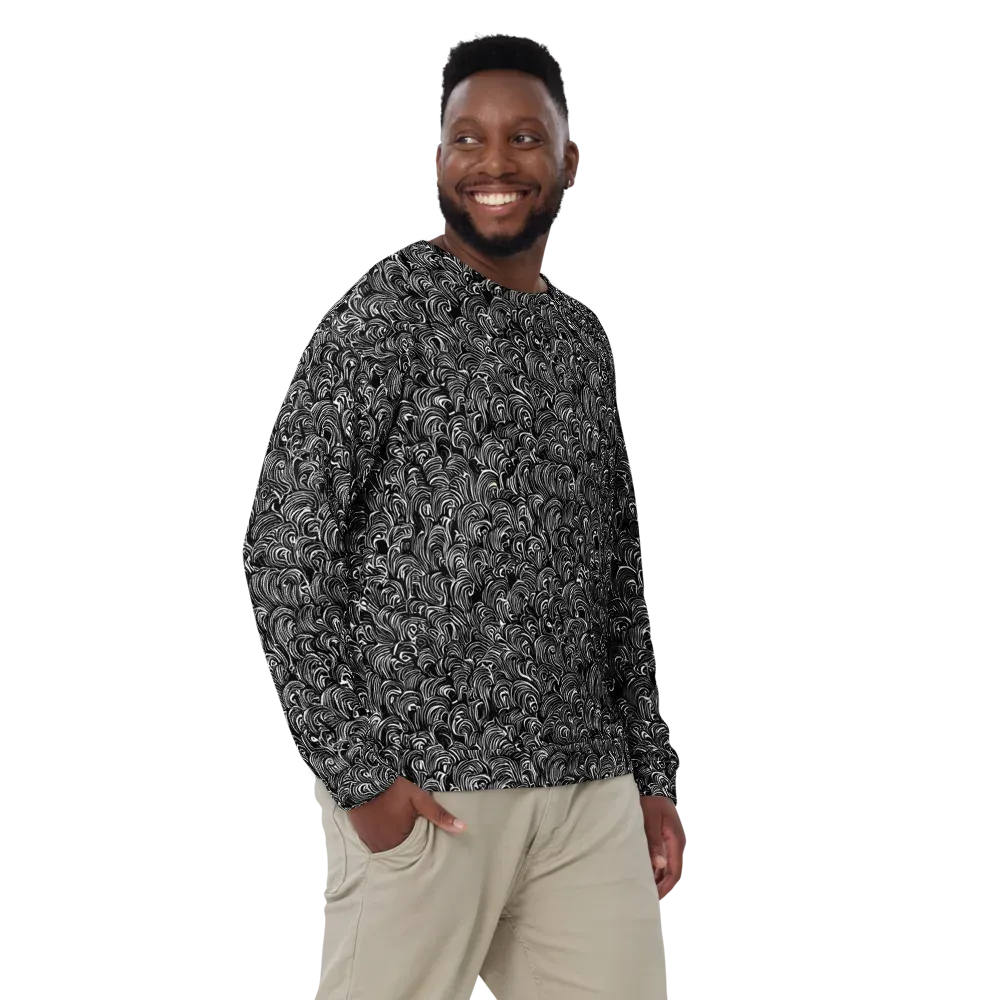 Midnight Feather on Sweatshirt — Front