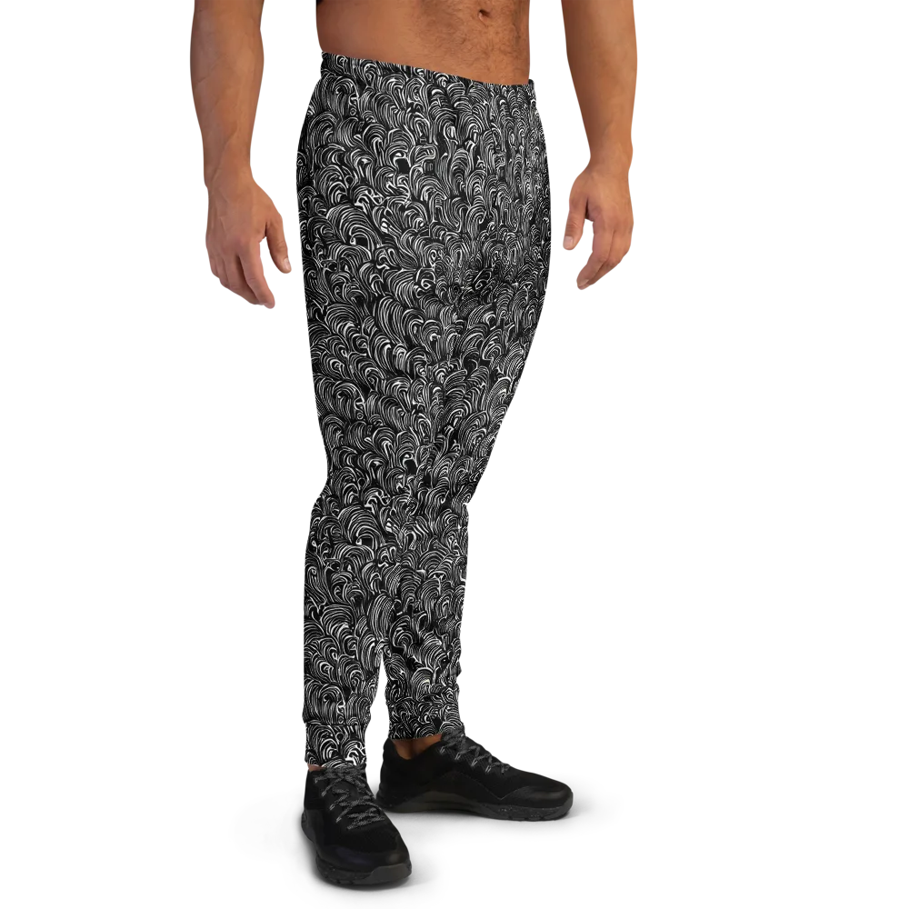 Midnight Feather on Men's Joggers — Right