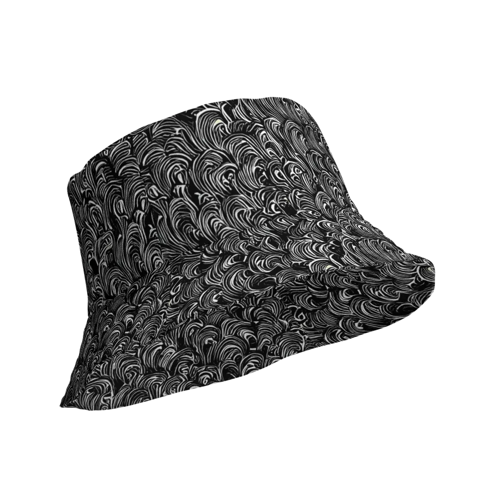 Midnight Feather on Reversible Bucket Hat — Product details Outside