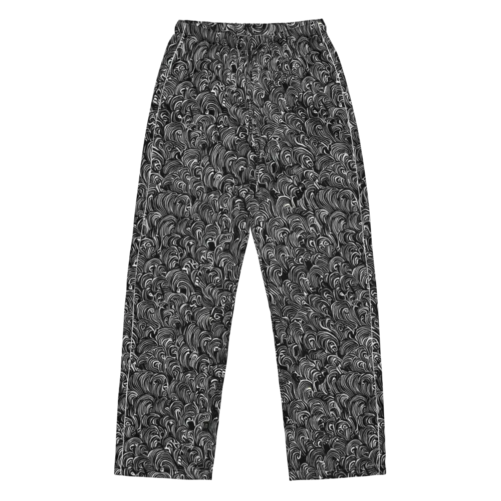 Midnight Feather on Women's Pajama Pants — Front