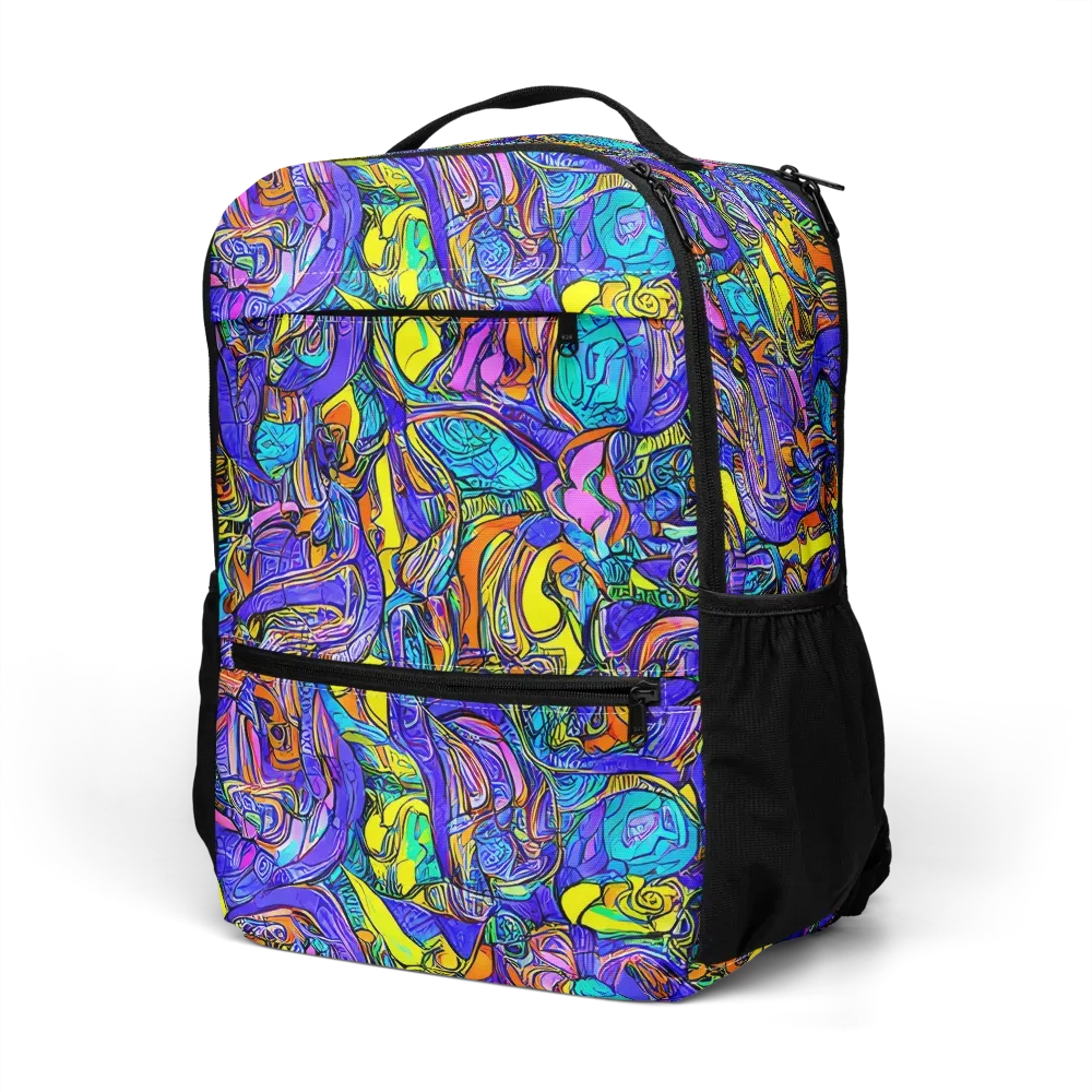 Electric Opulence on Utility Backpack — Left Front