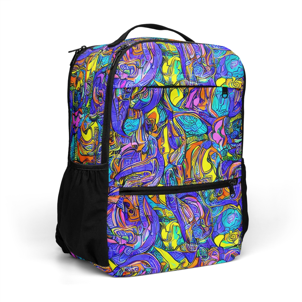Electric Opulence on Utility Backpack — Right Front