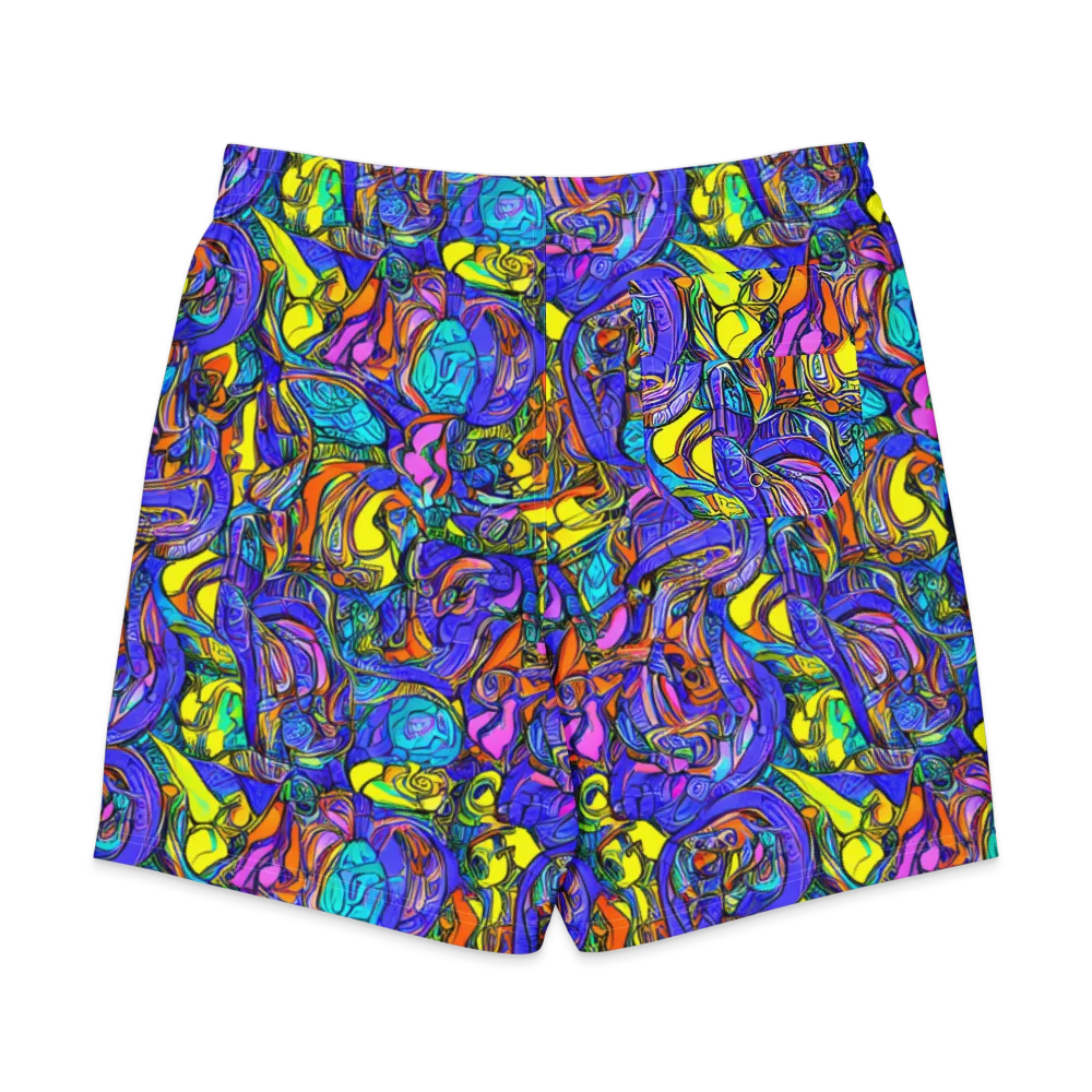 Electric Opulence on Men's Board Shorts — Back