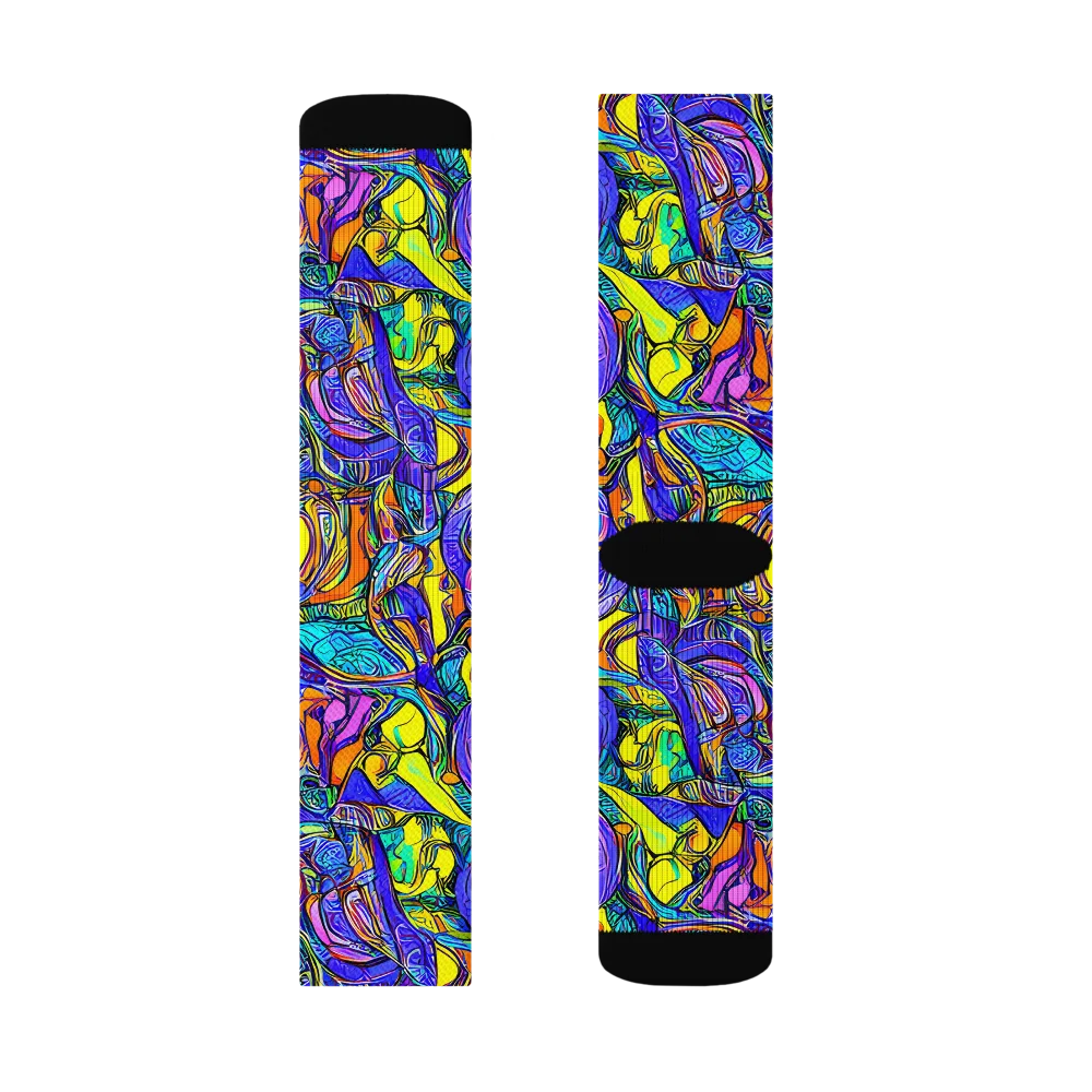 Electric Opulence on Socks — Left Sock