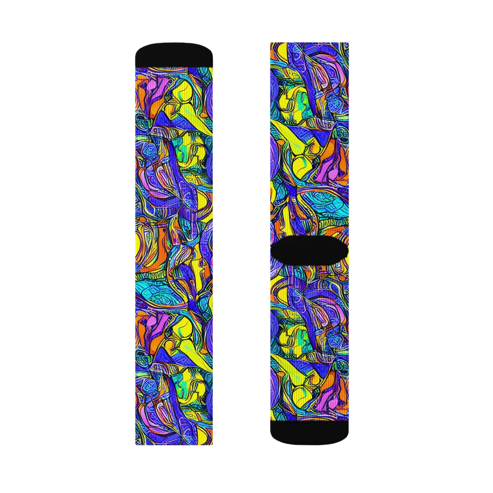 Electric Opulence on Socks — Right Sock