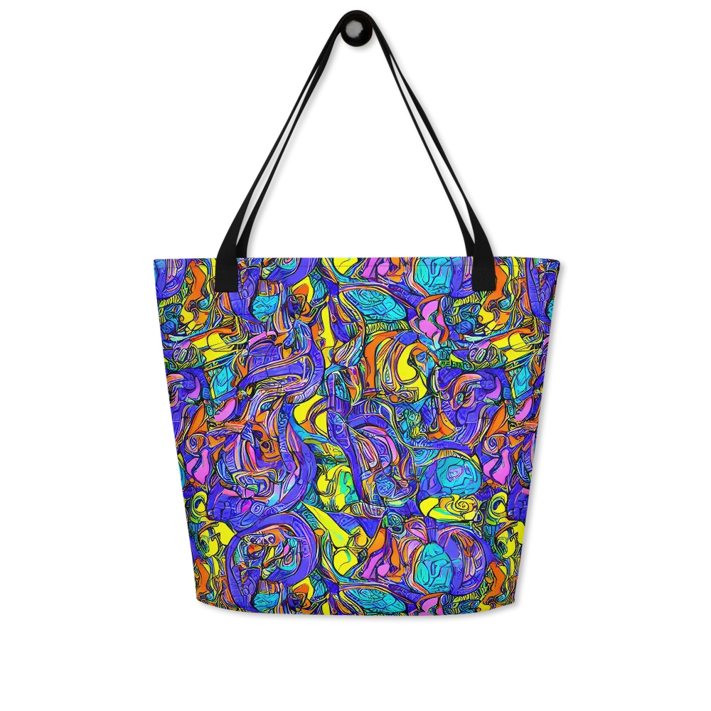 Electric Opulence on Large Tote Bag W/ Pocket — Front