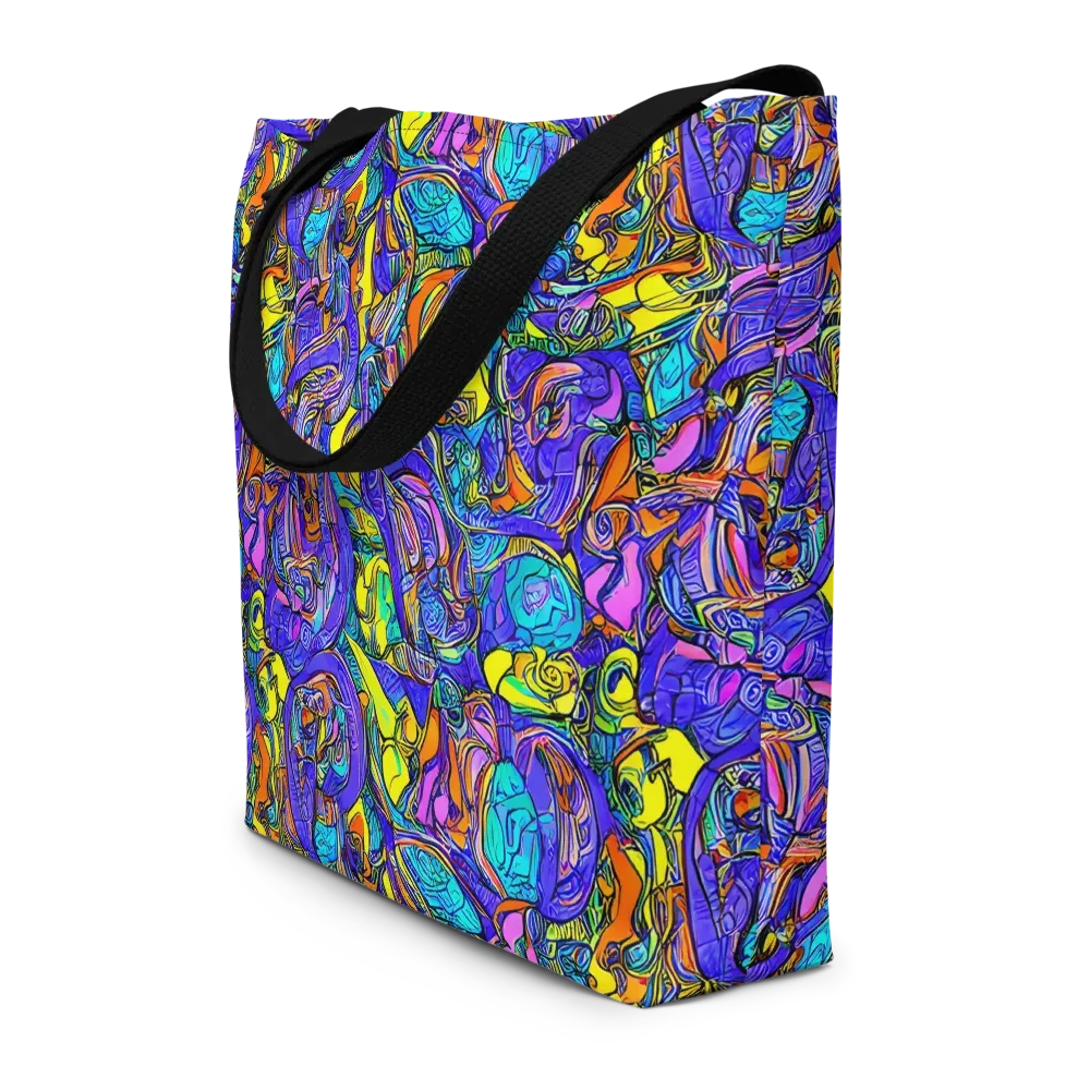 Electric Opulence on Large Tote Bag W/ Pocket — Front