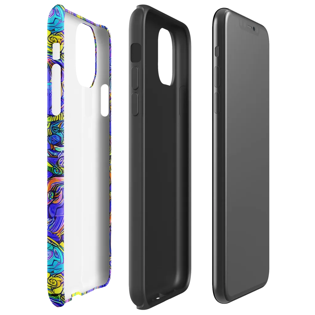 Electric Opulence on Tough Case for iPhone® — Right