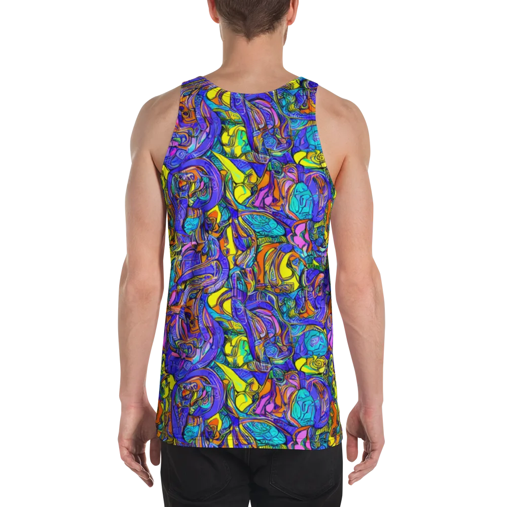 Electric Opulence on Men's Tank Top — Back