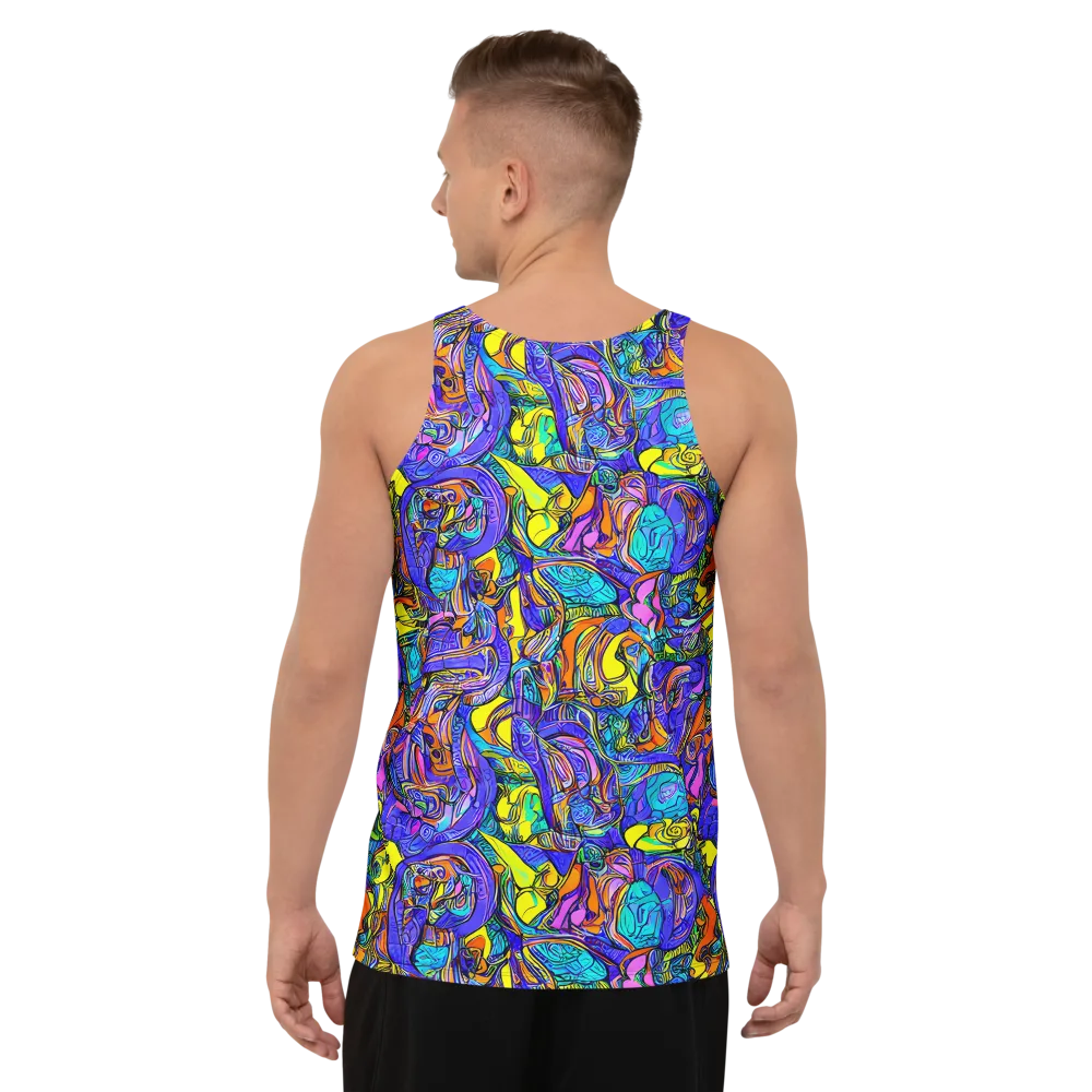 Electric Opulence on Men's Tank Top — Back