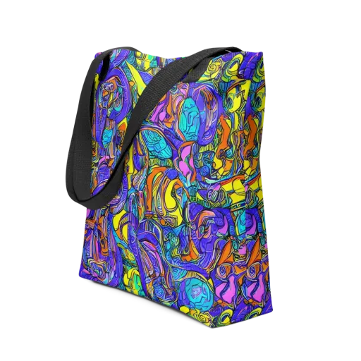 Electric Opulence on a Tote Bag