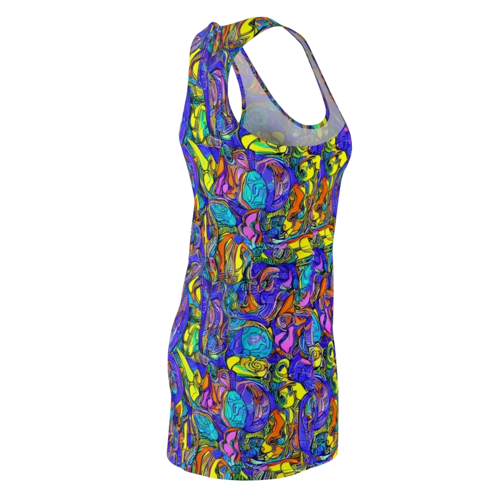 Electric Opulence on Racerback Dress — Back Side
