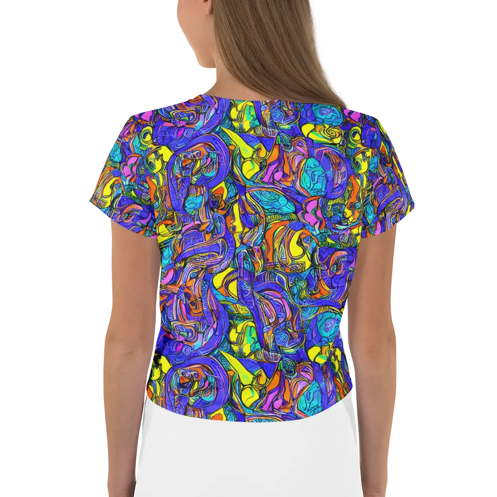Electric Opulence on Crop Tee — Back