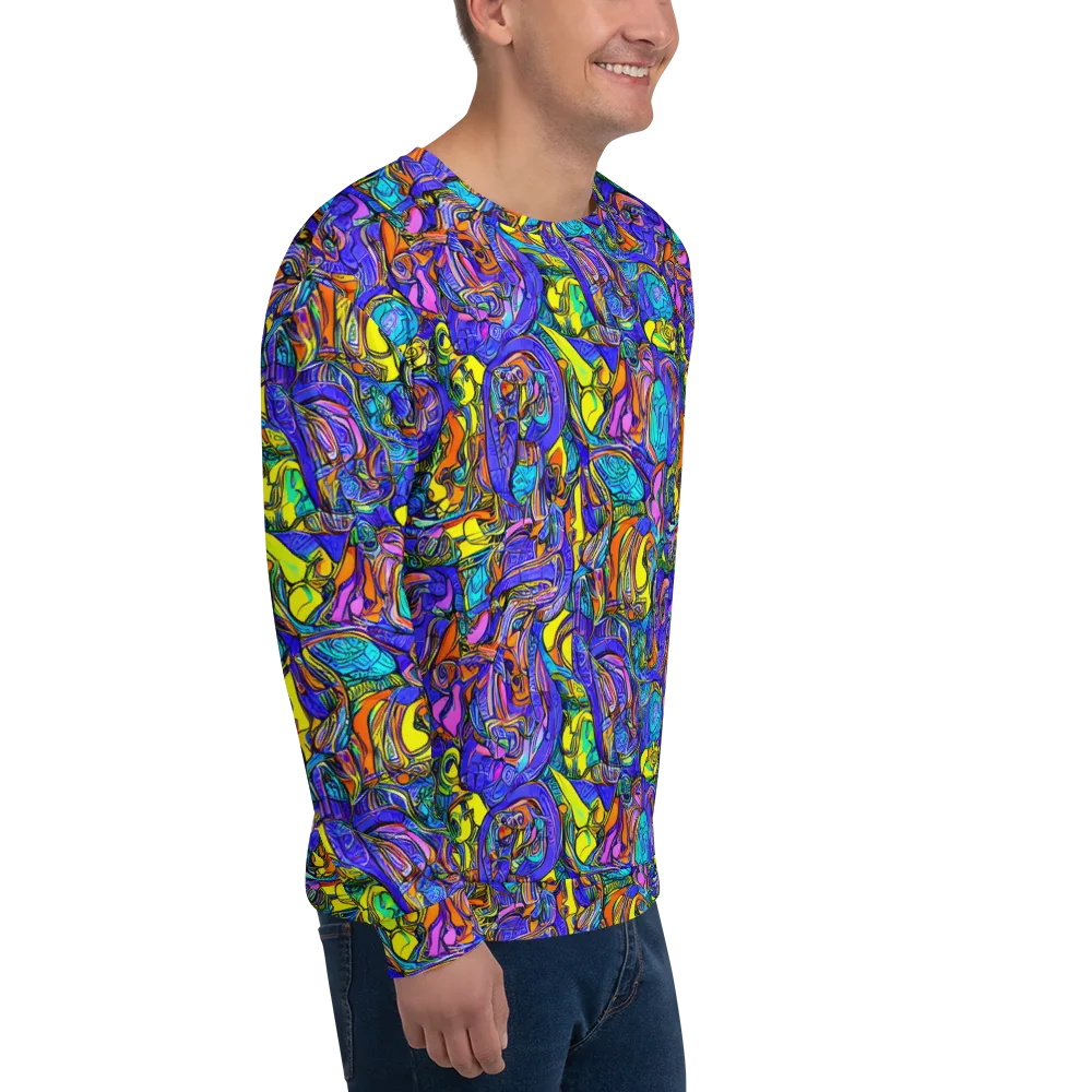 Electric Opulence on Sweatshirt — Right Front