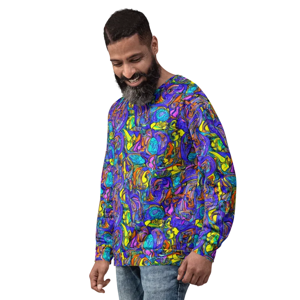 Electric Opulence on Sweatshirt — Left Front
