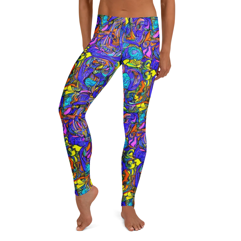 Electric Opulence on Leggings — Front