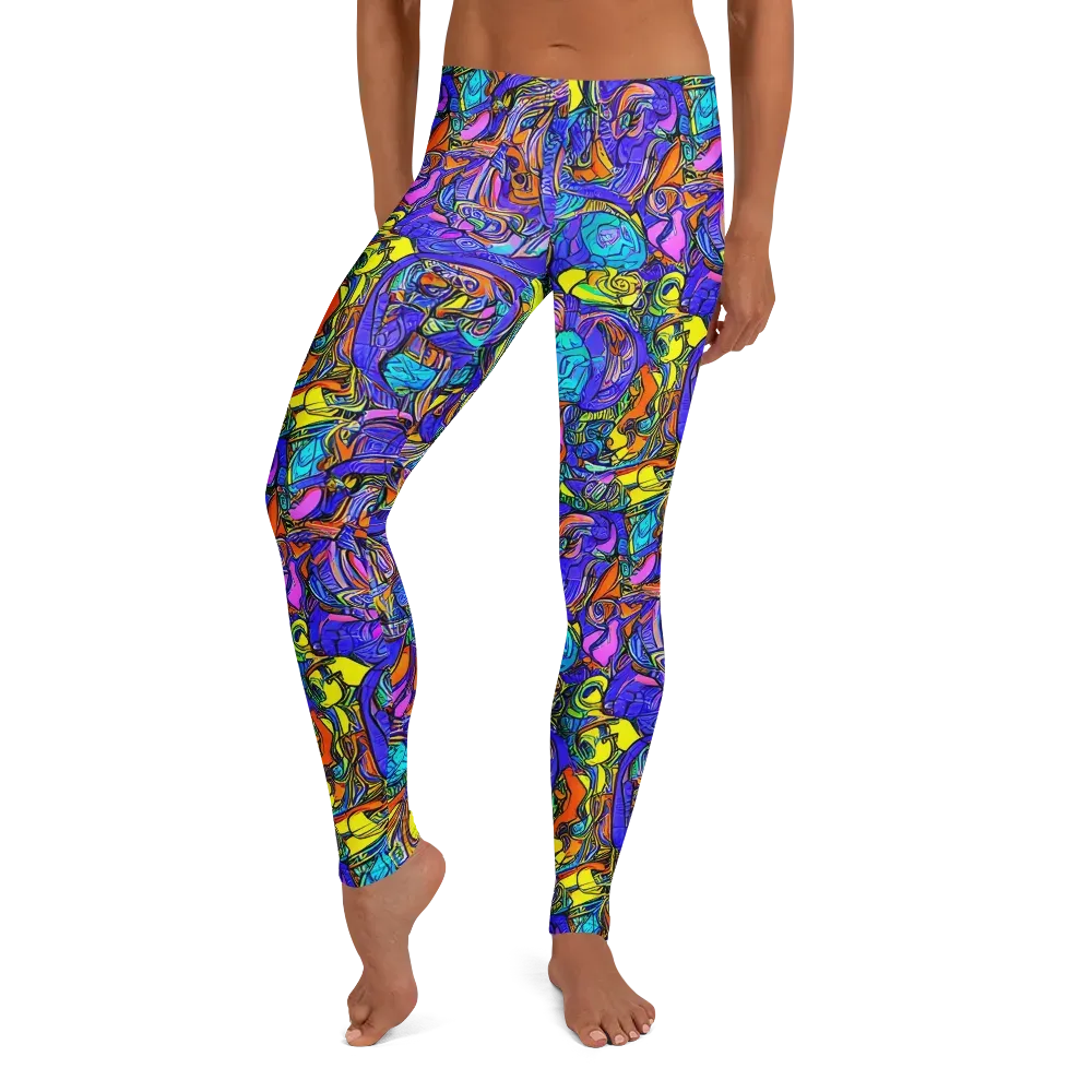 Electric Opulence on Leggings — Front