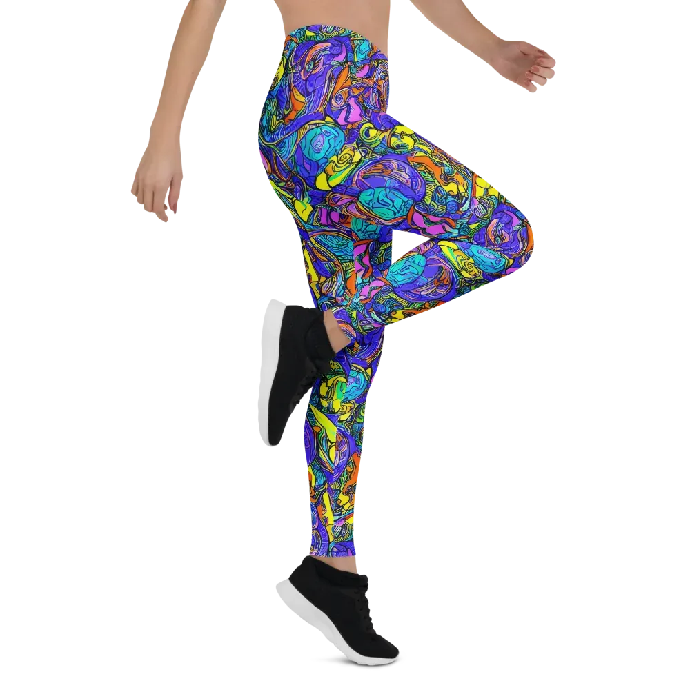 Electric Opulence on Leggings — Right