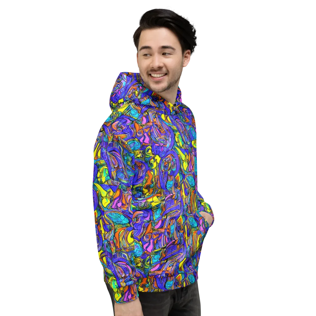 Electric Opulence on Hoodie — Right
