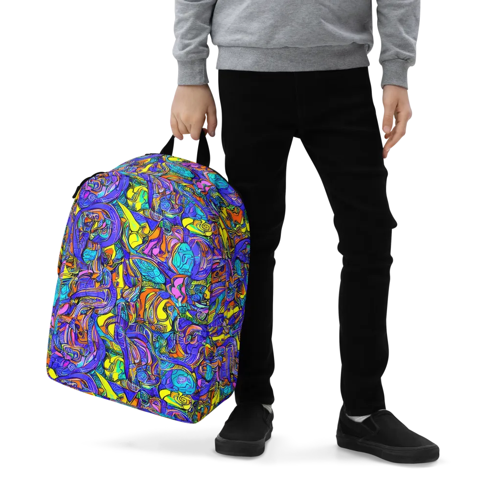 Electric Opulence on Minimalist Backpack — Zoomed-in