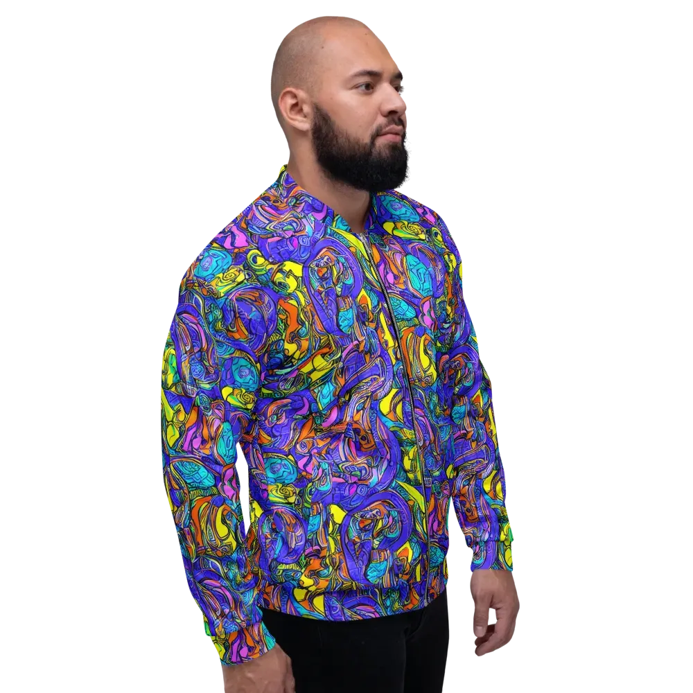 Electric Opulence on Bomber Jacket — Right