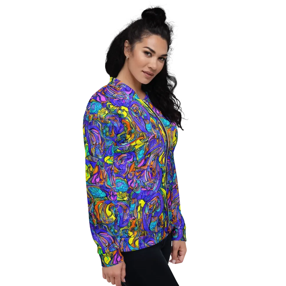 Electric Opulence on Bomber Jacket — Right