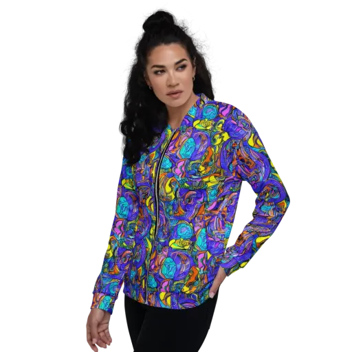 Electric Opulence on a Bomber Jacket