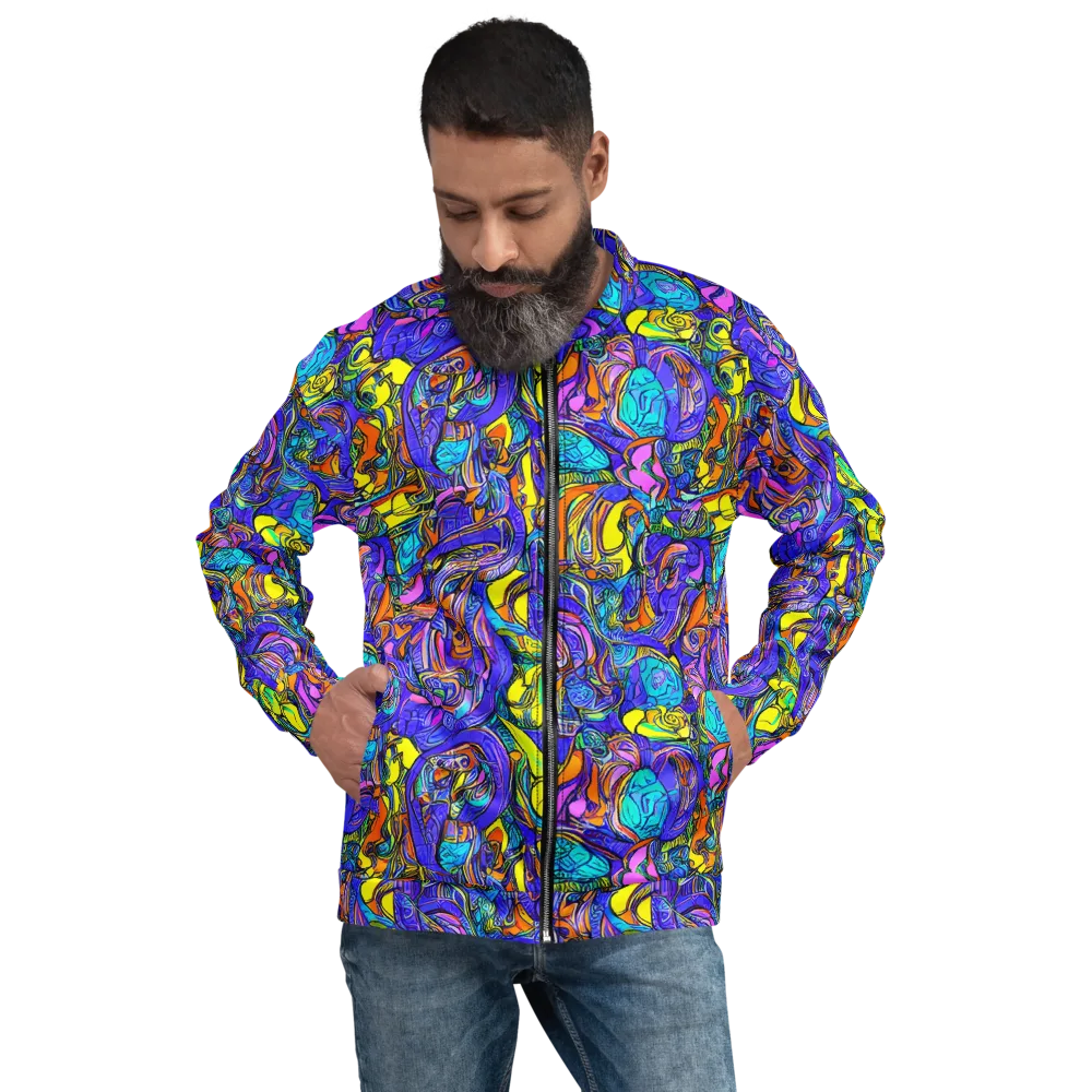 Electric Opulence on Bomber Jacket — Front