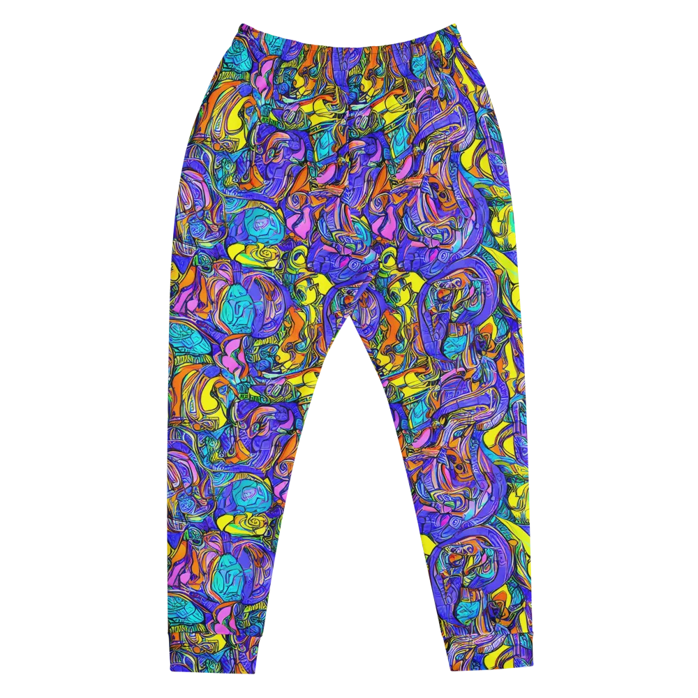 Electric Opulence on Men's Joggers — Front