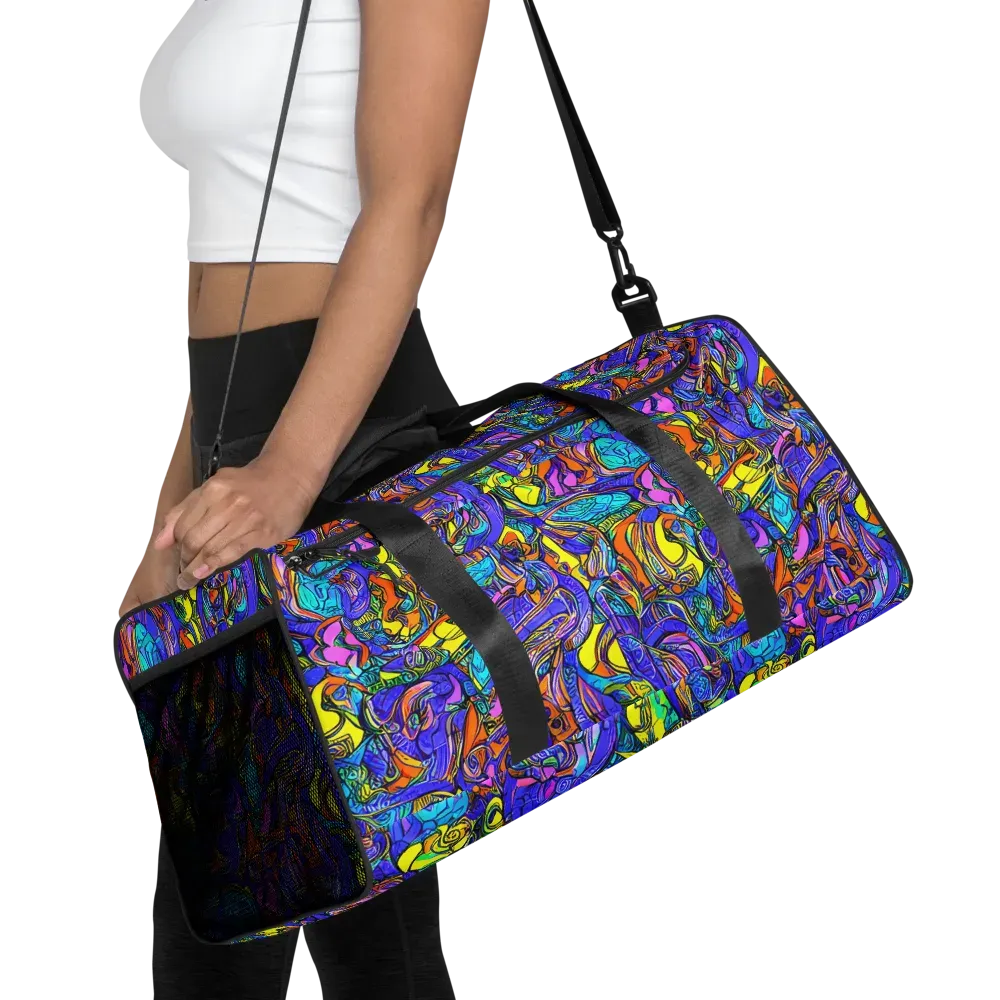 Electric Opulence on Duffle Bag — Front