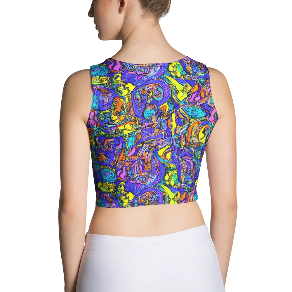 Electric Opulence on Crop Top — Back