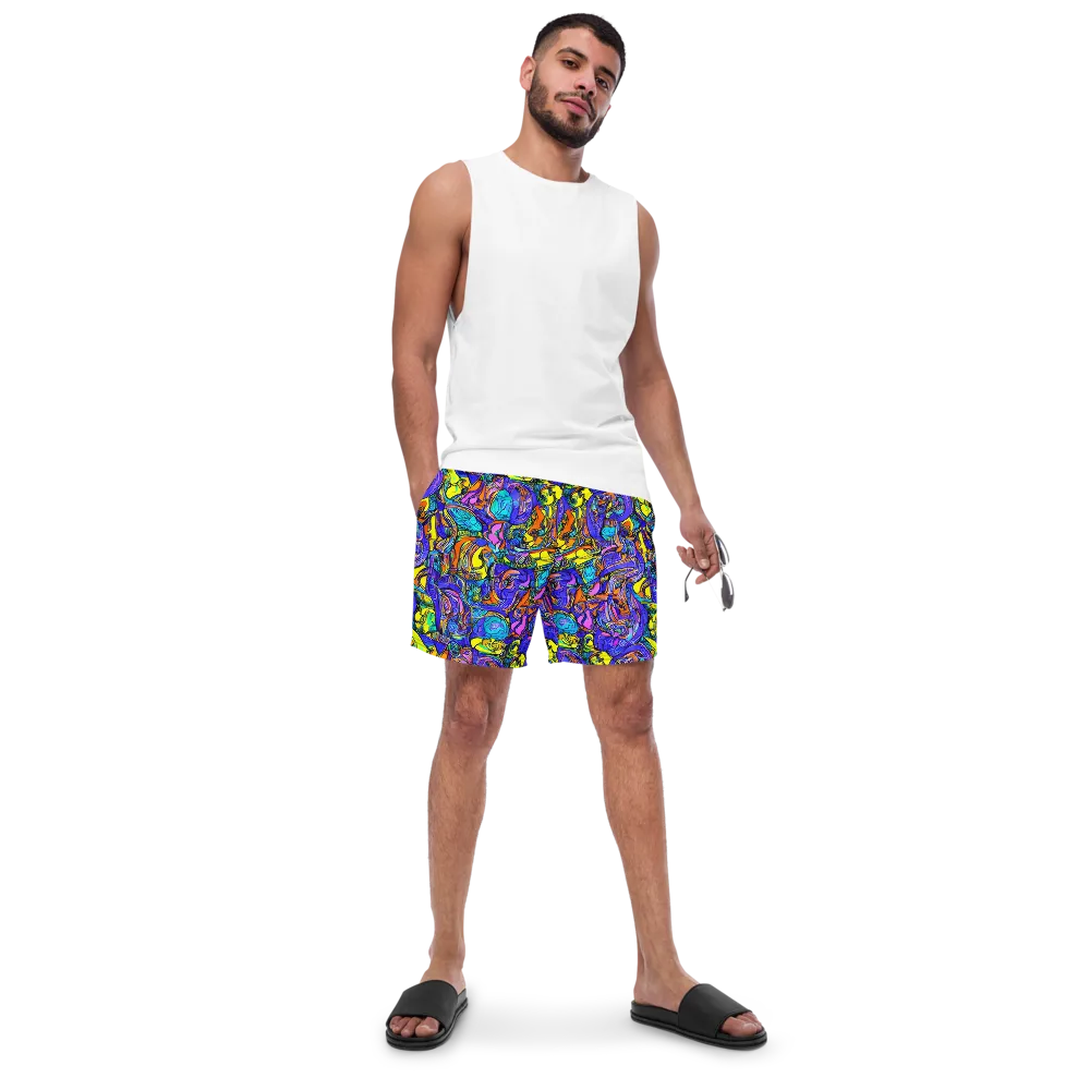 Electric Opulence on Swim Trunks — Front