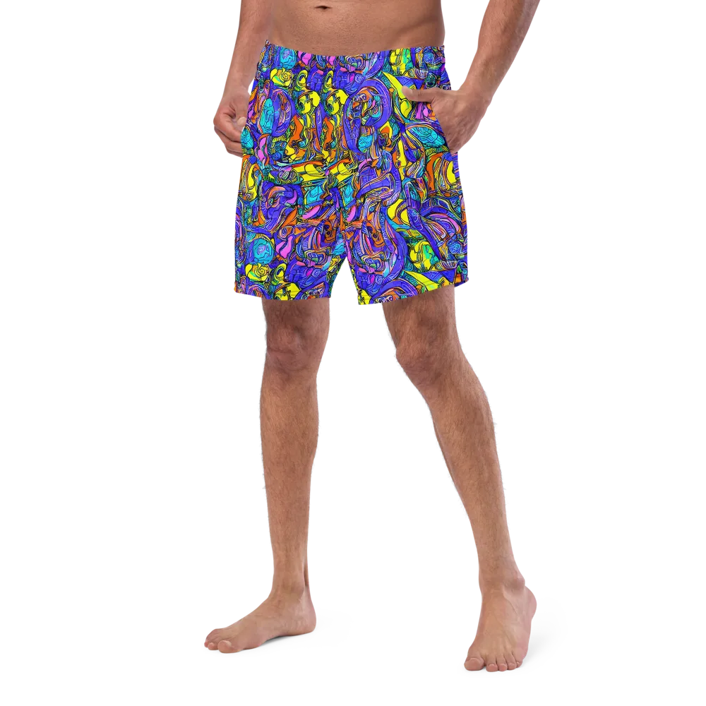 Electric Opulence on Swim Trunks — Left Front