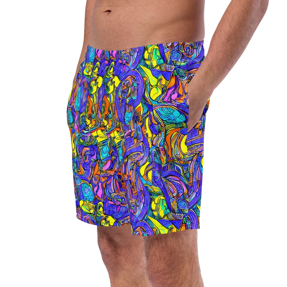 Electric Opulence on Swim Trunks — Left Front