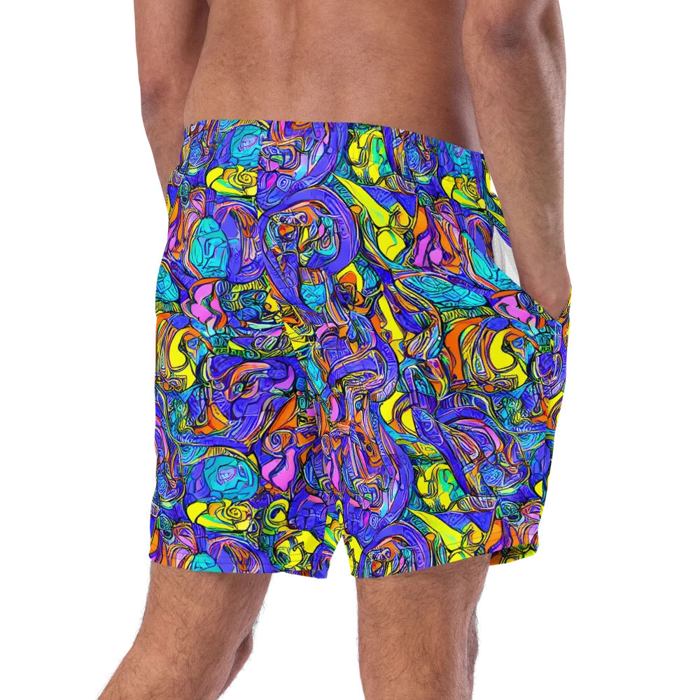 Electric Opulence on Swim Trunks — Right Back