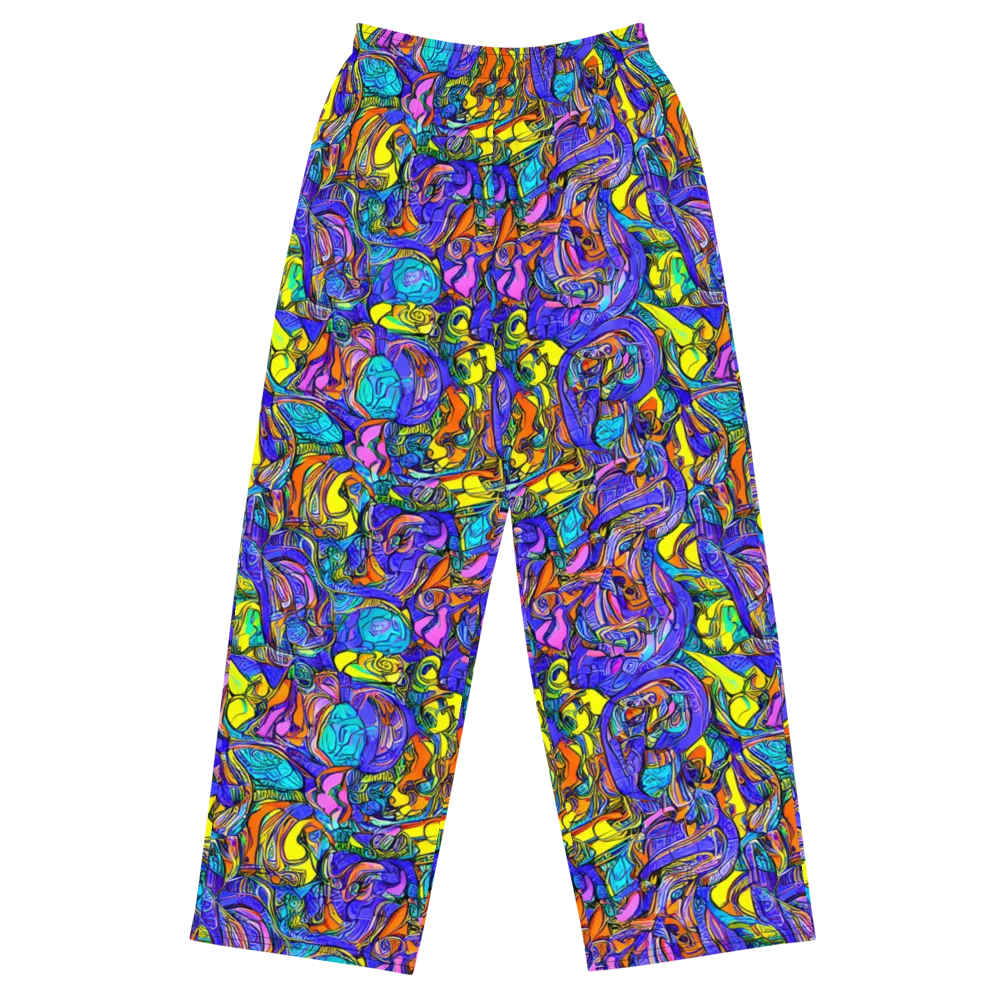 Electric Opulence on Wide-Leg Pants — Front
