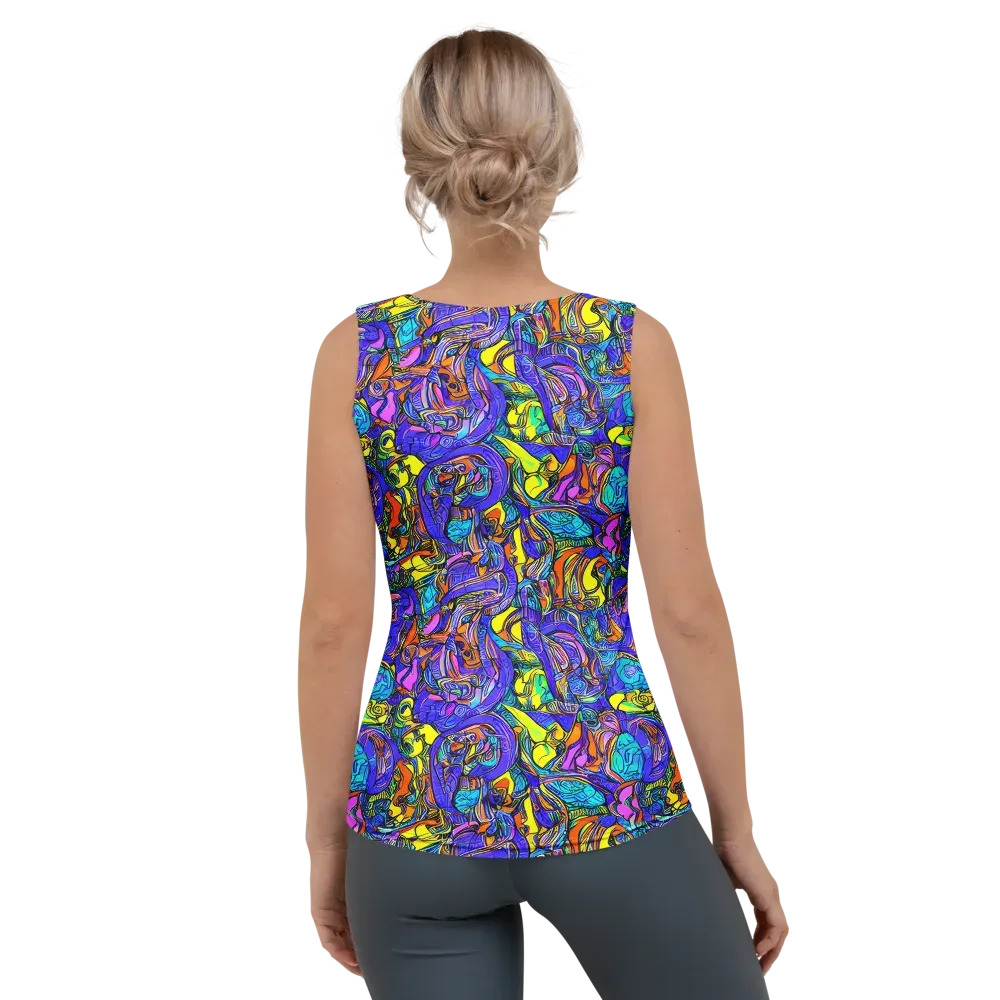 Electric Opulence on Women's Tank Top — Back