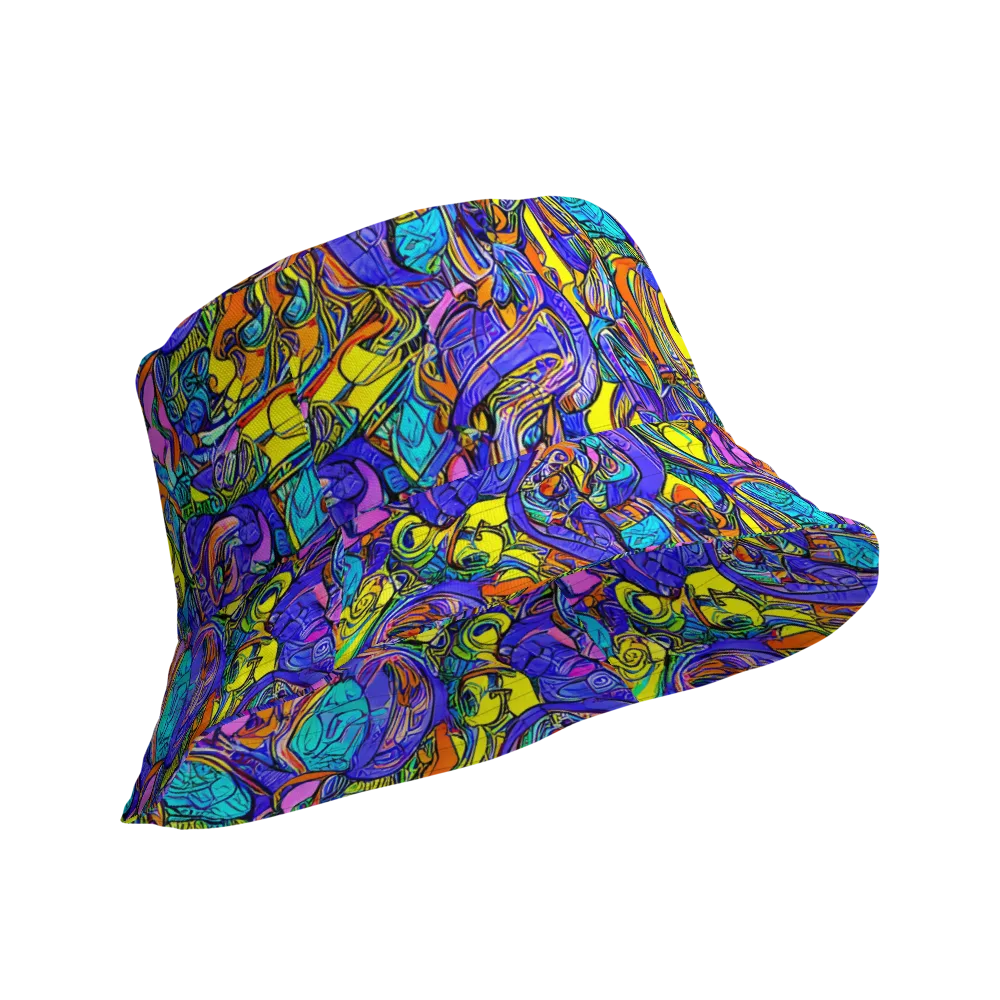 Electric Opulence on Reversible Bucket Hat — Product details Outside