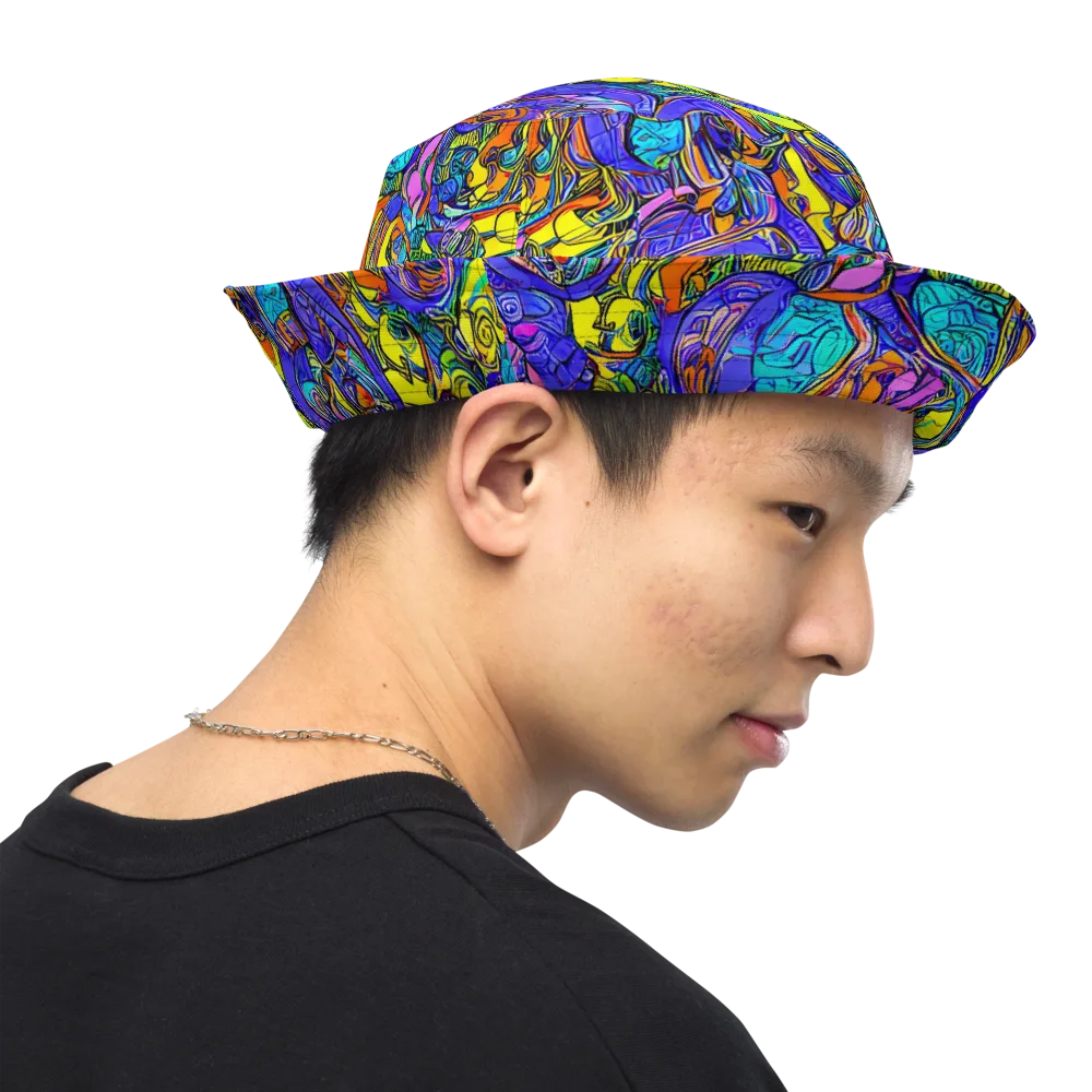 Electric Opulence on Reversible Bucket Hat — Right Outside